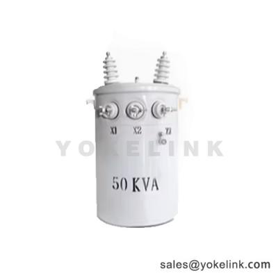 China 50KVA Pole-Mounted Single Phase Oil Transformer For Industrial Electricity for sale