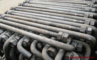 China ASTM F1554 Grade105 Anchor Rod Galvanized With DH Nut Washer for sale
