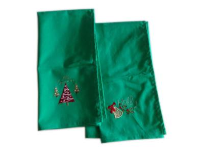 China Plain Weave Flat Cotton Tea Towel 50x70cm Embroidery Christmas Tea Towel for sale