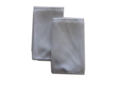 China Polyester Diamond Glass Bar Mop Towel, White for sale