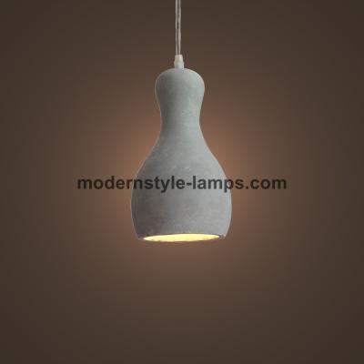 China Elegant Design Cement Pendant Lamp Grey Color Energy Saving Featuring for sale