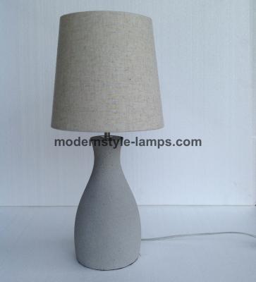 China Hotel Living Room Modern Cement Table Lamp Traditional Style Drapery Lamp for sale