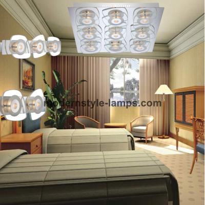 China Bedroom 5W LED Modern Wall Lamp Stainless Steel Glass Wall Lamp 220V Input Voltage for sale