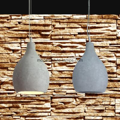 China Energy Saving Cement Pendant Lamp Concrete Material For Home And Hotel for sale