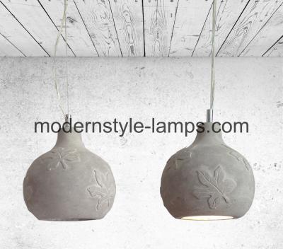 China D20xH24.5cm Size Cement Pendant Lamp Energy Saving Quick Delivery C-31123 for sale