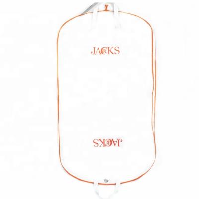 China Logo Printing Side Gusset Foldable Luxury Nonwoven Bag With Zipper for sale