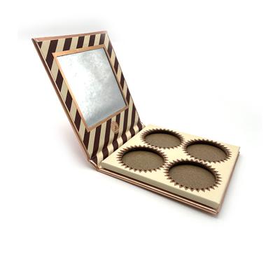 China Empty Makeup Cosmetics Private Logo Recyclable Wholesale Paper Custom Label Eyeshadow Pastel Palette for sale