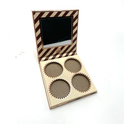 China Beautiful Recyclable Magnetic Cardboard Palette Empty Eyeshadow Palette Makeup Packaging for sale