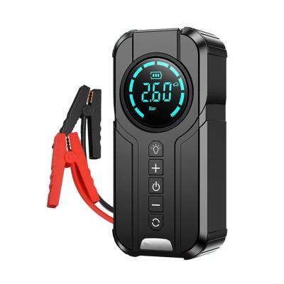 China Passenger Car Car Emergency Mini battery Wireless Charger 8000mAh Portable Jump Starter Tire Inflator 12v Car Jump Starter Power Bank for sale