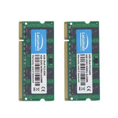 China Latumab DDR2 RAM 4GB 8GB 16GB 667mhz SODIMM PC2-5300 Laptop Desktop Memory RAM 200 Pins 1.8V RAM DDR2 Notebook Memory Module for sale
