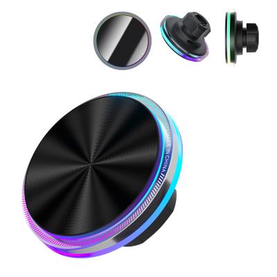 China Crystal Ambient Light Design Magsafe Wireless Charger Original Design Fast Charging Stable Mount for sale