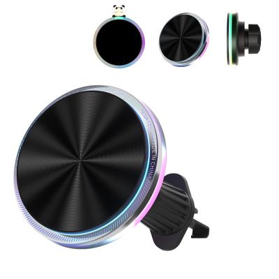 China Stable And Versatile Iphone Car Charger With Magnetic Wireless Charging And RGB Light Customization for sale