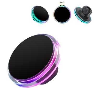 China Fast Wireless Charging Magsafe Car Mount Magnetic Stable Crystal Ambient Light Design Horizontal Vertical for sale