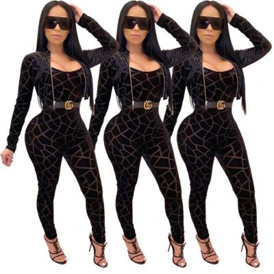 China Latest Design Overall Sexy QUICK DRY Long Sleeve Casual Outfits Women 2 Piece Set Clothing for sale