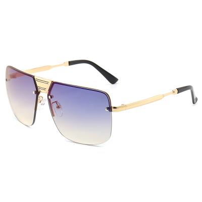 China Arrivals Hexagon Sunglass Fashion Sun Glasses Sun Glasses Big Shading Square Mirror Flat Surface Square Sunglasses 2020 Custom Plastic Logo 400 UV New Women Age for sale