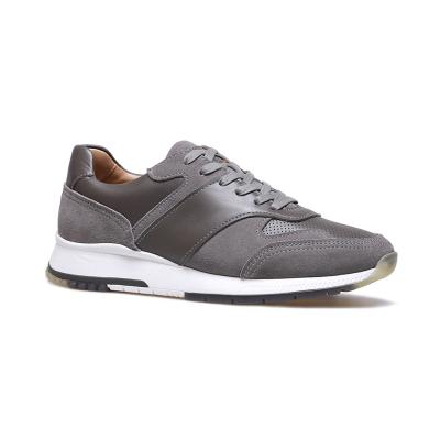 China Custom PU Logo Running Casual Leather Sport Shoes Sneakers For Men for sale