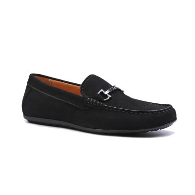 China Black Driving Silk Lightweight Suede Designer Flat Men's Moccasin Casual Shoes for sale