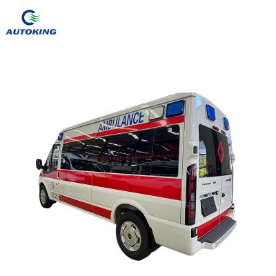 China 5 Door Ford Transit Ambulance 3 Seater Medical Emergency Ambulance for sale