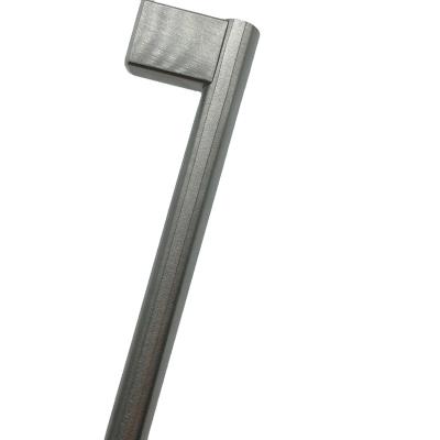 China Modern Simple Chinese Wooden Manufacture Stainless Steel Furniture Golden Exterior Hidden Door Handle for sale