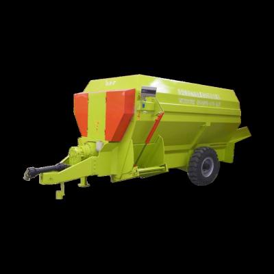 China Farms Factory direct sales 9JGW-9 TMR Animal Cattle Feed Mill Mixer Animal Feed Horizontal Mixer BAIMVO BAIMUWANG for sale