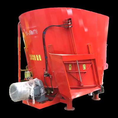 China Farms 9TMRL-12 Vertical cattle feed mixer wagon equipment TMR Cattle Feed Mixer stationary type BAIMVO BAIMUWANG for sale
