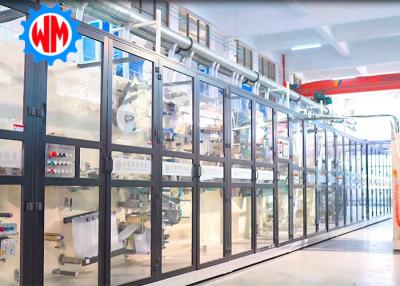 China Lower Energy Full Servo Sanitary Napkin Production Line Pofessional Intelligent System for sale
