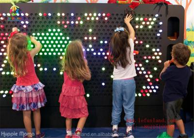 China LEFUNLAND Plastic Playground Lighted- Up Wall Kids Indoor Playground Equipment CE FCC CISIA Certificates for sale