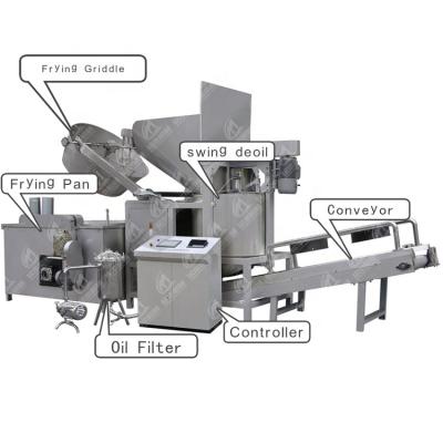 China food & Automatic Gasoline Oil Fryer Machine Snack Beverage Factory Electric Fryer Gas Fryer for sale