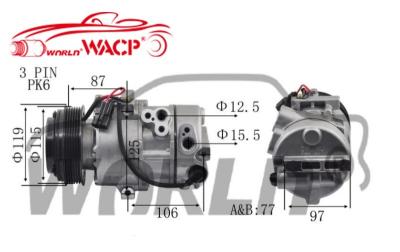 Chine ACP1550000S Compresseur de courant alternatif pour voiture pour Kia K3 pour Sportage DW16 6PK WXKA025 à vendre