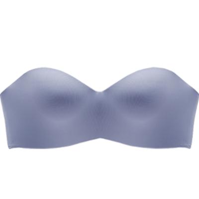 China QUICK DRY Girls Coiorful Soft Cotton Candy Smooth Wireless Seamless Strapless Bra for sale
