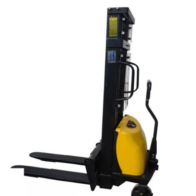 China Hotels 1 t electric forklift electric stacker 2 t hydraulic loading and unloading truck lift stacker hand push battery forklift for sale