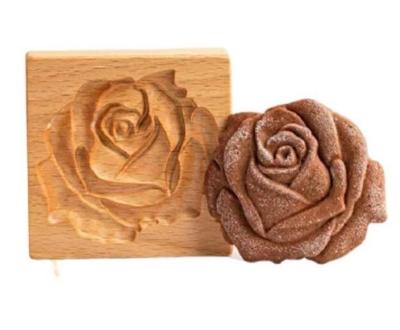 China China Easter crafts flower wooden animal biscuit mold home kitchen restaurant hotel gift Easter cookie mold for sale