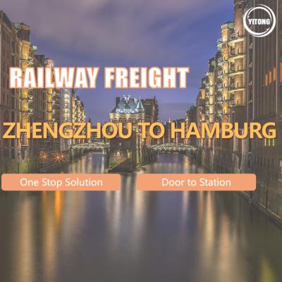 China Rail Cargo Forwarder Transport DDP Train Shipping Agent Railway Freight To Hamburg for sale