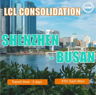 China LCL Consolidation From Shenzhen To Busan for sale