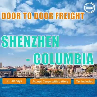 China Door To Door Services From China To Worldwide From Shenzhen To Columbia for sale