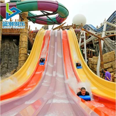 China Commercial Amusement Aqua Park Equipment Toboggan Fiberglass Water Park Slides for sale