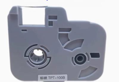China TPT-100B black label tape for BIOVIN Electronic Lettering Machine, Cable ID Printer,Wire Marker for sale