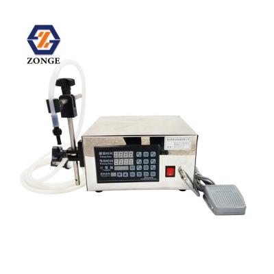 China ZG-130 Semi Automatic Electric Food Liquids Cream Filling Machine Water Digital Diaphragm Pump Filler for sale