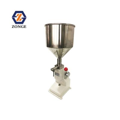 China A03 Food Manual Pressure Stainless Steel Cosmetic And Paste Liquid Filling Machine For Oil Cream for sale