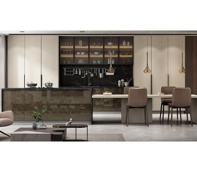 China Contemporary Luxury Shaker Modern PVC Designs High Gloss Acrylic Cupboard Sideboard Sets for sale