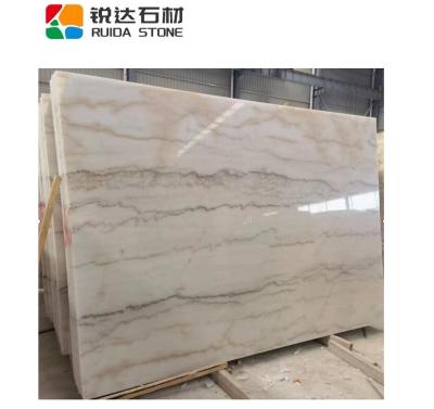 China Modern Natural Chinese Cheap Guangxi White Marble Slab Stone Stone RUIDA Marble For Tile for sale
