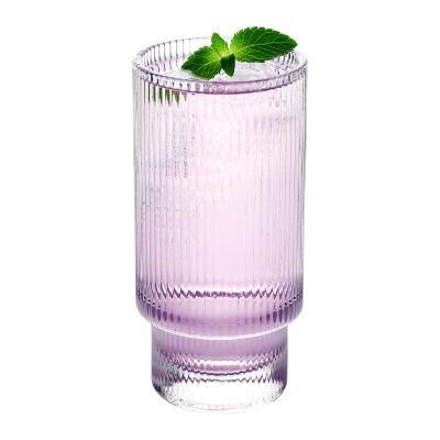 China New Premium Tall ollins Classic/Postmodern Glass Ball Glass Drinking Glasses with Heavy Base, Clear Crystal Tall Glass Cups for sale