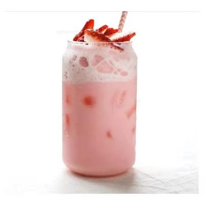 China Viable wholesale can shape beer mug cola cup cocktail glass borosilicate juice glass cup for sale