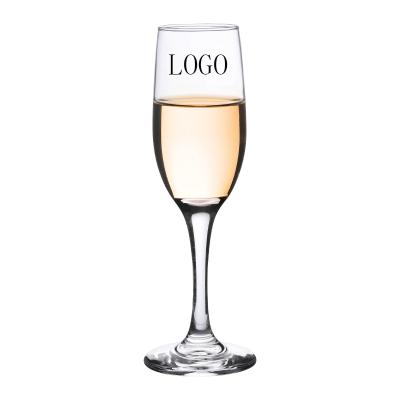 China Home bar hotel restaurant custom logo wedding champagne flutes hot sale cheap glass flute glasses for sale