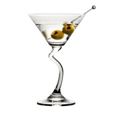 China New Hot Selling Classic/Postmodern Wholesale Glass Cup Creative Champagne Clear Goblet Cocktail Wine Drinking Water Glass for sale