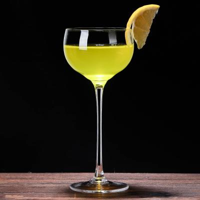 China Kimura butterfly glass cocktail glass vintage champagne margarita glass high-footed wide-mouth Japanese-style crystal glass for sale