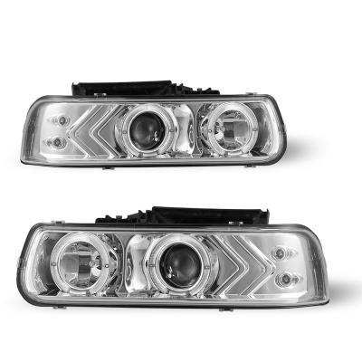 China Driving Light Winjet China Factory New Product Front Lamp Head Light 1999-2002 For Chevrolet Silverado Headlights for sale