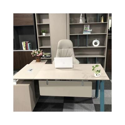China Latest Cheap And High Quality Modern Office Desk Chair Furniture Modern Manager Table for sale