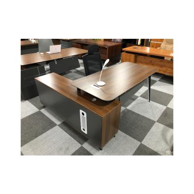 China Modern Manager China Design Chair Executive Boss With Storage Cabinet Desk Table for sale