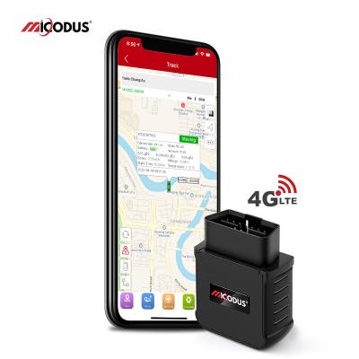 China Free Motorcycle MiCODUS MV55G APP Engine Start Alarm Tracking Device Car Locator Mini 3g WCDMA 2g GSM OBD2 Vehicle 4g OBD GPS Tracker for sale